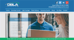Desktop Screenshot of dblacourier.co.uk